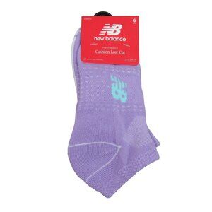 New Balance Cushion Low Cut Socks Women's Size (4-10) 6 Pairs Multi Pack NEW